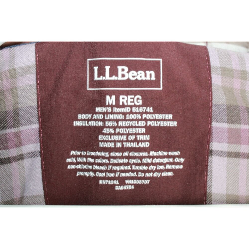Ll Bean Brown Polyester Plaid Lined Insulated Wat… - image 4